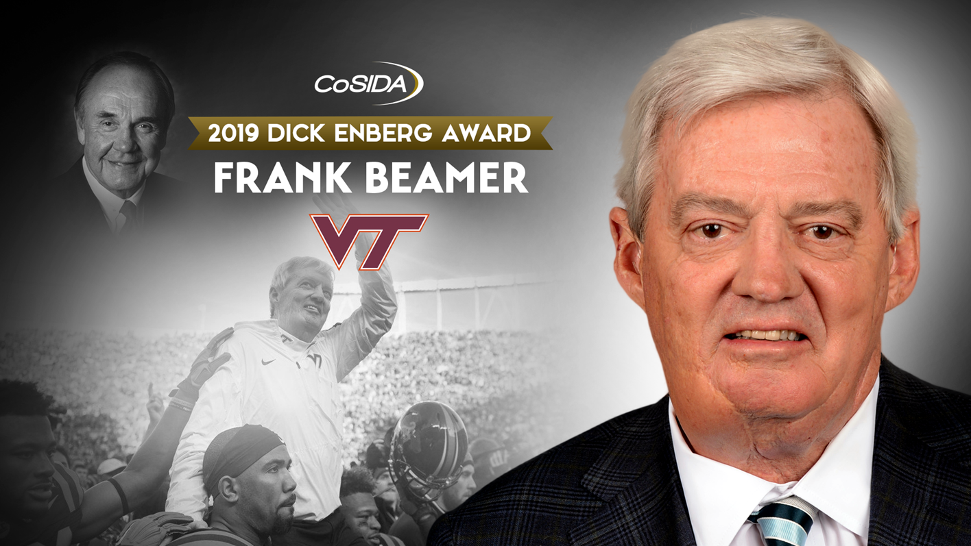 Frank Beamer Selected for Distinguished CoSIDA 2019 Dick Enberg Award